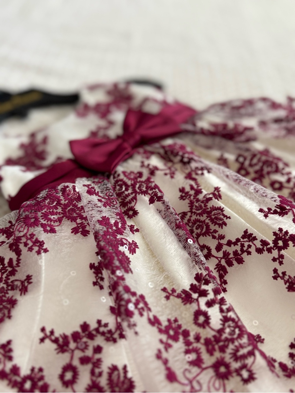 American Princess Floral Party Dress 18M NWT Burgundy White Holiday Dress
